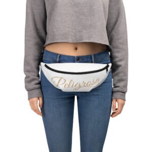 White and Gold Peligrosa Fanny Pack